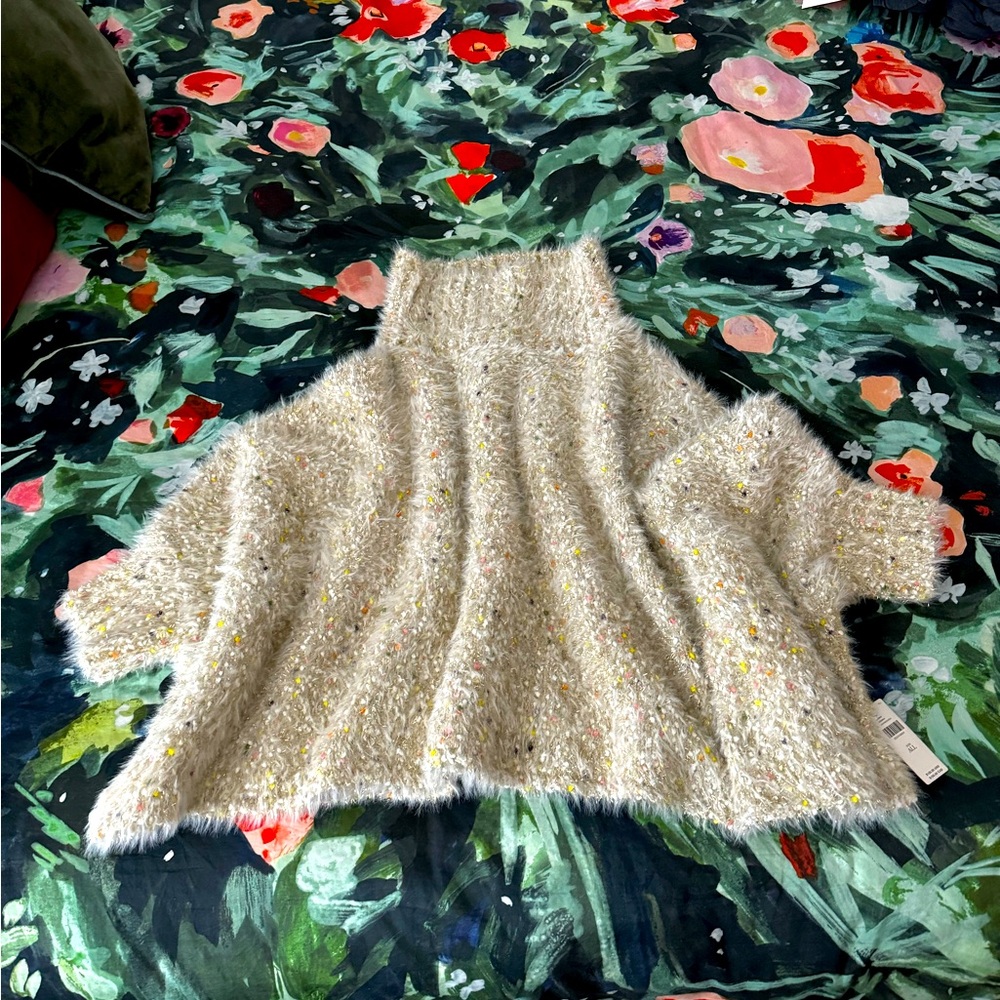 Anthropologie Maeve metallic sweater NWT